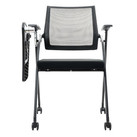 เก้าอี้สำนักงาน OFFICEINTREND PRO LECTURE CHAIR WITH TABLET AND CASTERS สีดำ_1