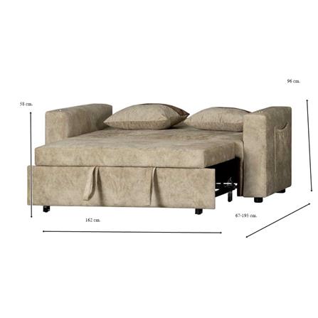 โซฟาเบด AS FURNITURE CHARLOTTE CCRU36 สีครีม_6