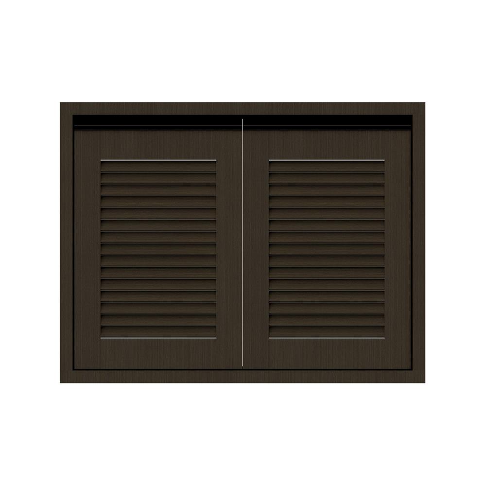 หน้าบานคู่เกล็ดเต็ม JUPITER SILKY BROWN 83x63 ซม. สีน้ำตาล