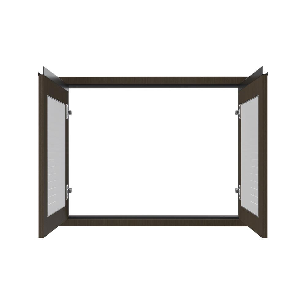 หน้าบานคู่เกล็ดเต็ม JUPITER SILKY BROWN 83x63 ซม. สีน้ำตาล