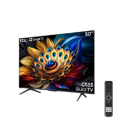 ทีวีคิวแอลอีดี 50 นิ้ว TCL (4K, QLED, GOOGLE TV) 50C655_1
