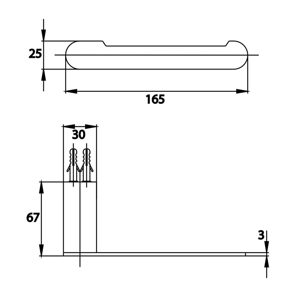 ที่ใส่กระดาษชำระ COTTO CT0283(WH)(HM) สีขาว