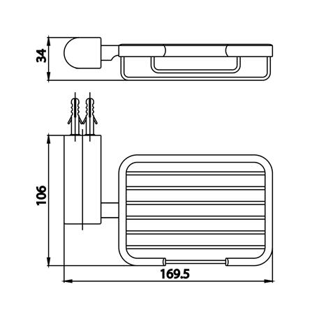 ที่ใส่สบู่ COTTO CT0282(WH)(HM) สีขาว_1