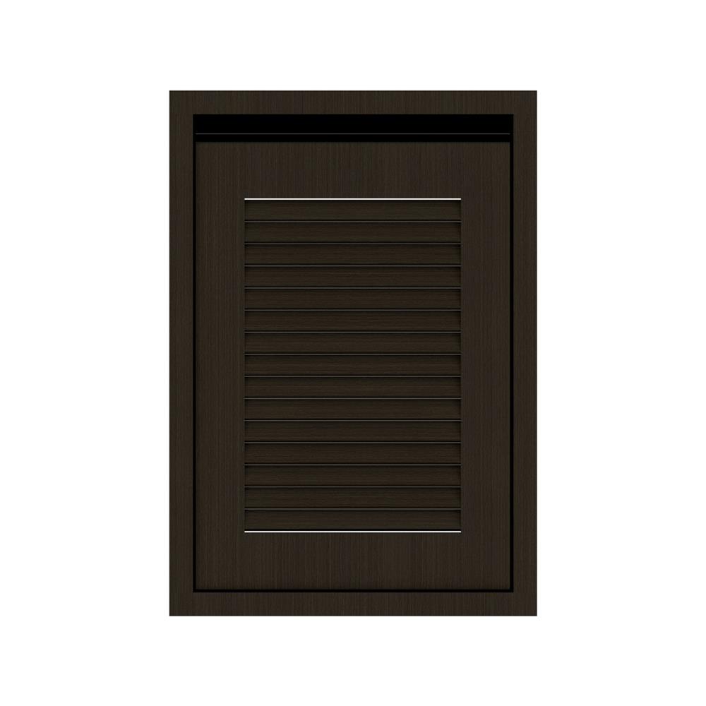 บานซิงค์เดี่ยวเกล็ดเต็ม JUPITER SILKY BROWN 43x63 สีน้ำตาล