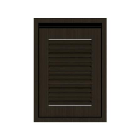 บานซิงค์เดี่ยวเกล็ดเต็ม JUPITER SILKY BROWN 47x67 ซม. สีน้ำตาล