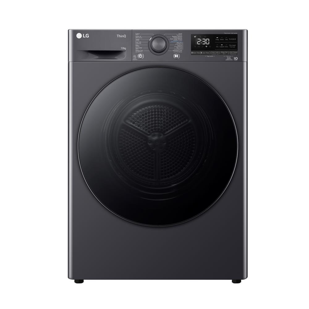 เครื่องอบผ้าฝาหน้า LG RV10VHP4B 10 กก. HEAT PUMP สีดำ