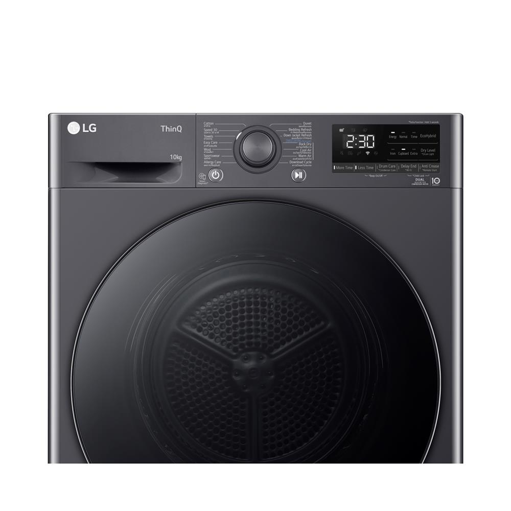 เครื่องอบผ้าฝาหน้า LG RV10VHP4B 10 กก. HEAT PUMP สีดำ