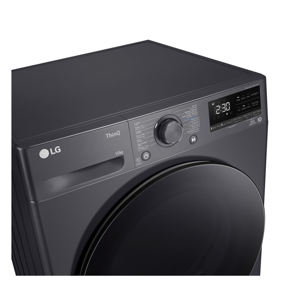 เครื่องอบผ้าฝาหน้า LG RV10VHP4B 10 กก. HEAT PUMP สีดำ