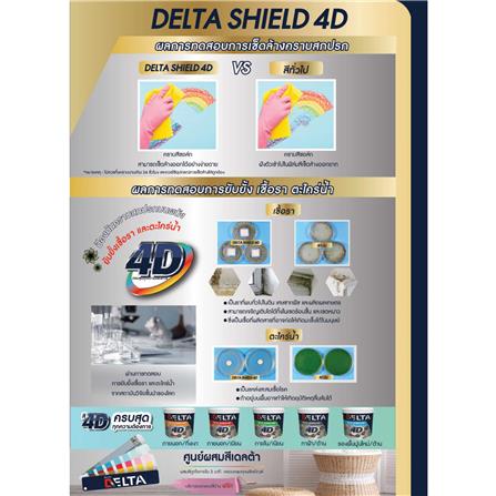 สีน้ำทาภายใน ชนิดเนียน DELTA SHIELD 4D BASE B 1 แกลลอน_4