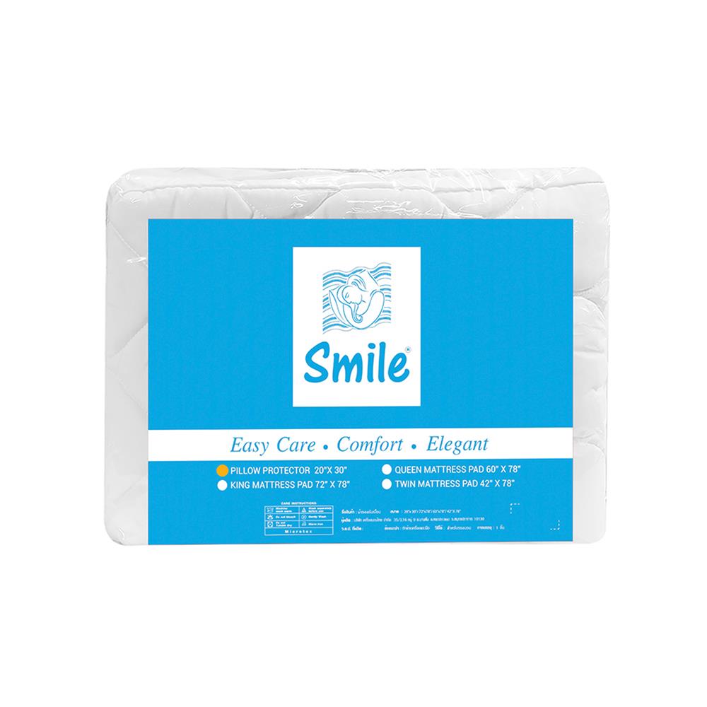 ปลอกหมอนหนุนกันเปื้อน PICASSO SMILE สีขาว