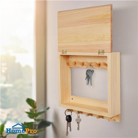 กล่องกุญแจ 10 ดอก AZLE 25X25 ซม. สีธรรมชาติ_5