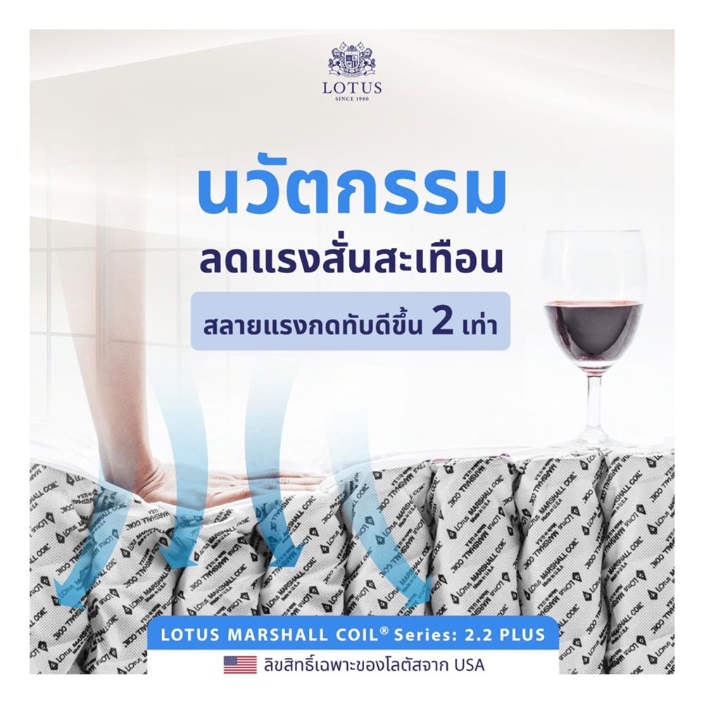 ที่นอน 5 ฟุต LOTUS SANTOS พร้อมชุดเครื่องนอน 5 ชิ้น