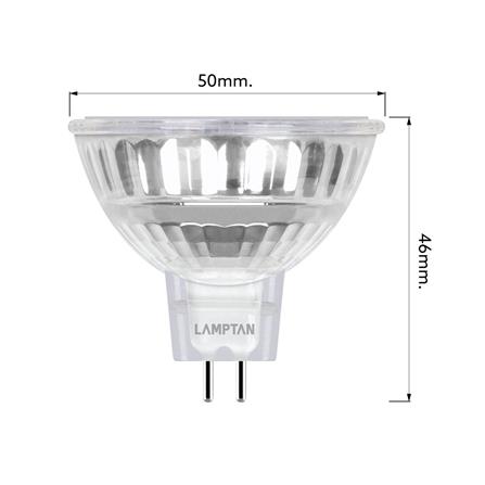หลอด LED LAMPTAN MR16 GLAZE 7 วัตต์ COOL WHITE GU5.3_6