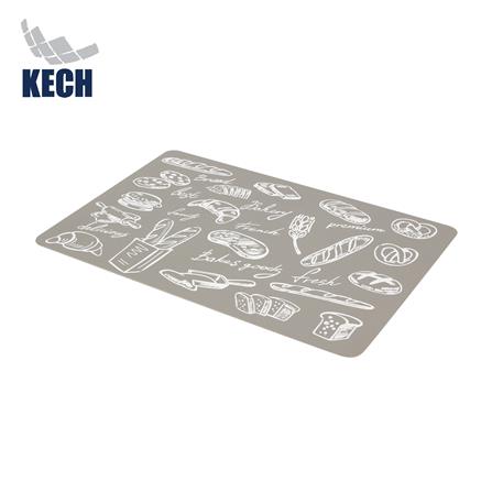 แผ่นรองจาน PVC KECH BREAD สีเทา_1