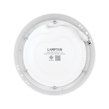 ดาวน์ไลท์ LED LAMPTAN ATTACH 7 นิ้ว 14 วัตต์ DAYLIGHT สีขาว_1