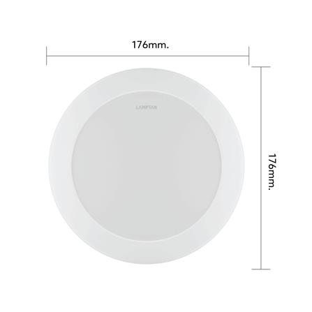 ดาวน์ไลท์ LED LAMPTAN ATTACH 7 นิ้ว 14 วัตต์ DAYLIGHT สีขาว_7
