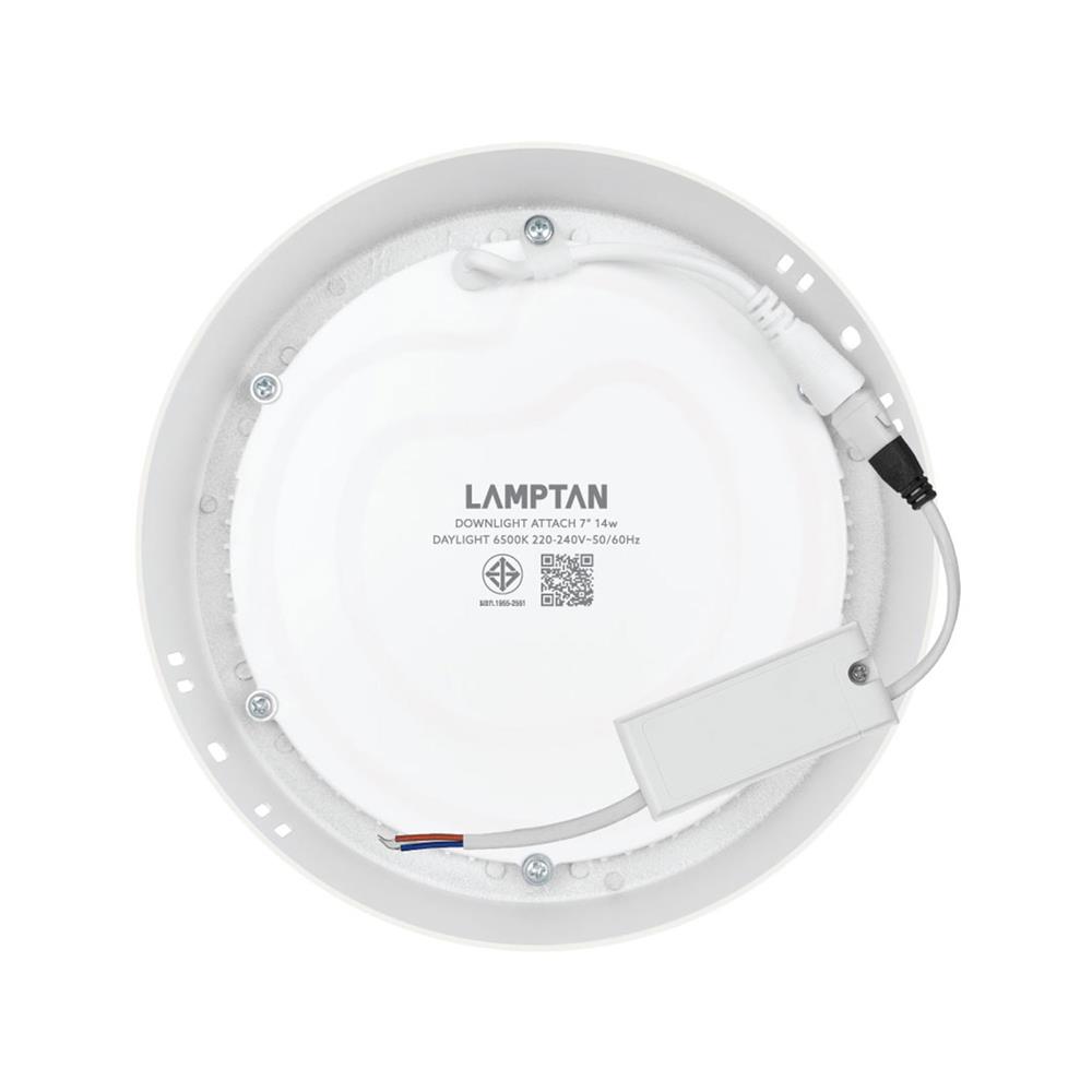 ดาวน์ไลท์ LED LAMPTAN ATTACH 9 นิ้ว 18 วัตต์ DAYLIGHT สีขาว