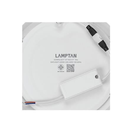 ดาวน์ไลท์ LED LAMPTAN ATTACH 9 นิ้ว 18 วัตต์ DAYLIGHT สีขาว_9