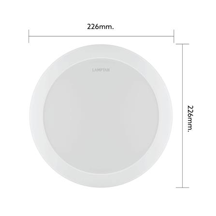 ดาวน์ไลท์ LED LAMPTAN ATTACH 9 นิ้ว 18 วัตต์ DAYLIGHT สีขาว_8