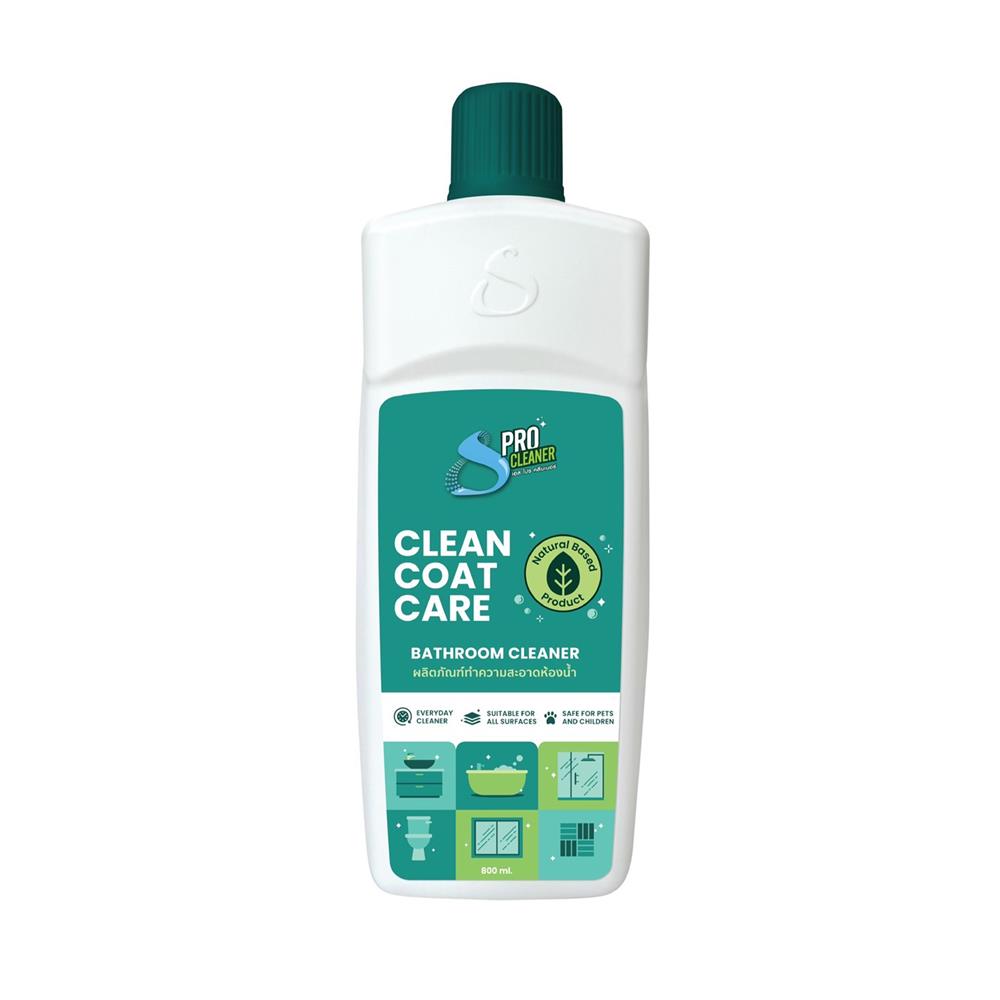 น้ำยาทำความสะอาดห้องน้ำ SHINY WAX S PRO CLEANER CLEAN COAT CARE 800 มล.
