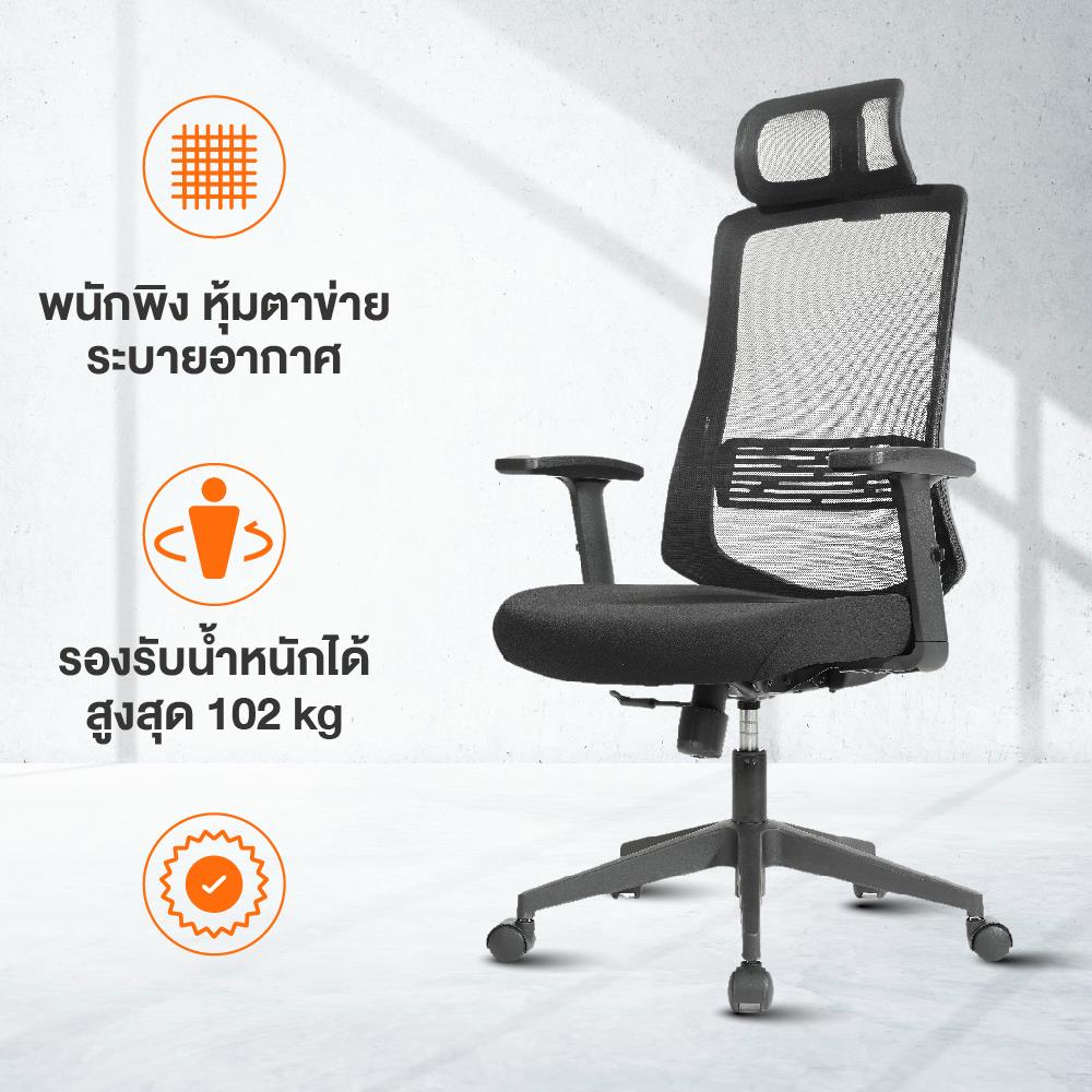 เก้าอี้สุขภาพ ERGOTREND RIO สีดำ