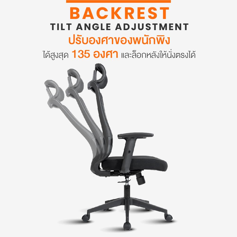 เก้าอี้สุขภาพ ERGOTREND RIO สีดำ