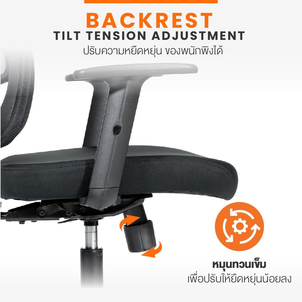 เก้าอี้สุขภาพ ERGOTREND MILTON สีดำ