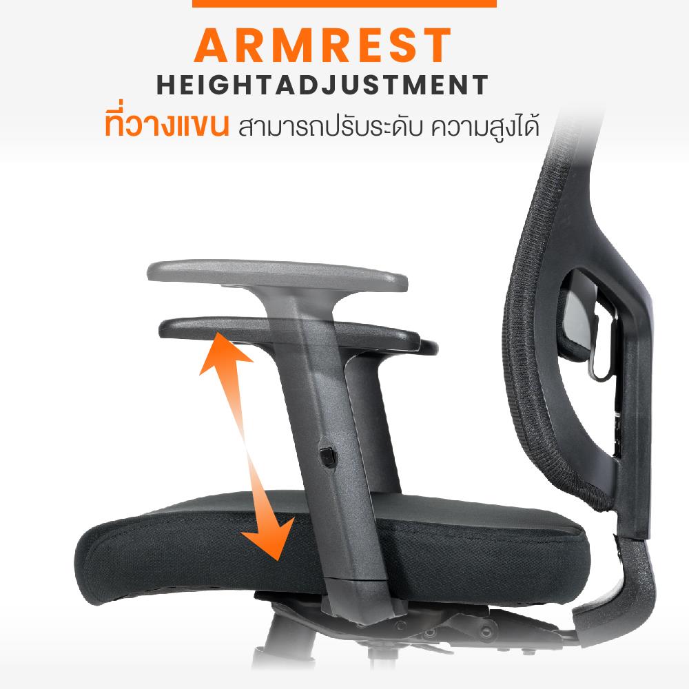 เก้าอี้สุขภาพ ERGOTREND MILTON สีดำ