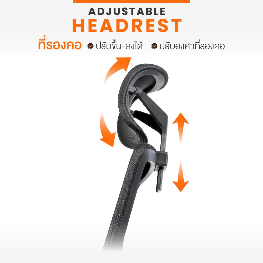 เก้าอี้สุขภาพ ERGOTREND MILTON สีดำ