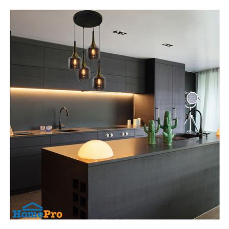 ไฟช่อ EVL HG-33013/4 สีดำ/ทอง 4 หัว_1