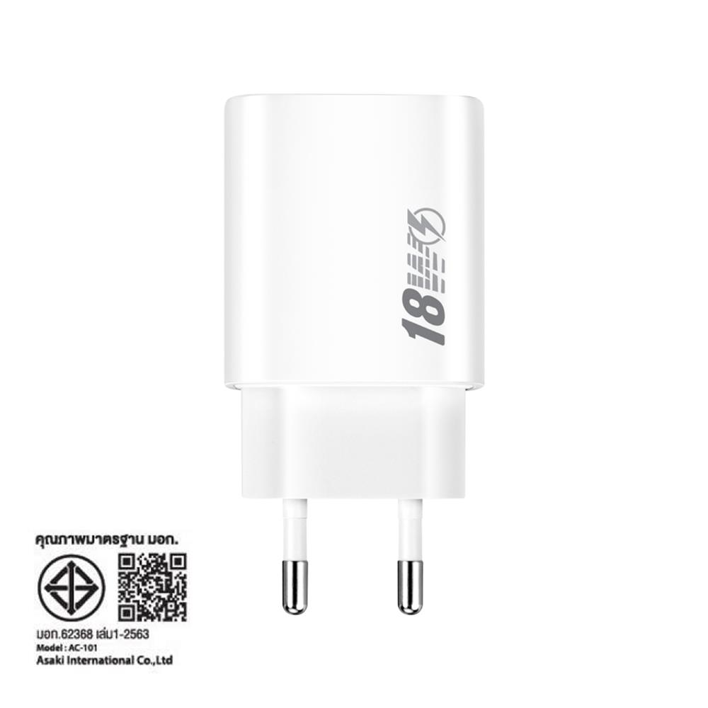 อะแดปเตอร์ ASAKI A-2411D 18W สีขาว