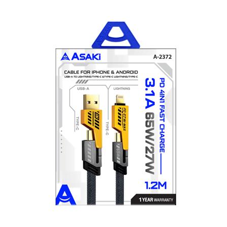 สายชาร์จ 4 IN 1 ASAKI A-2372 1.2 เมตร_5