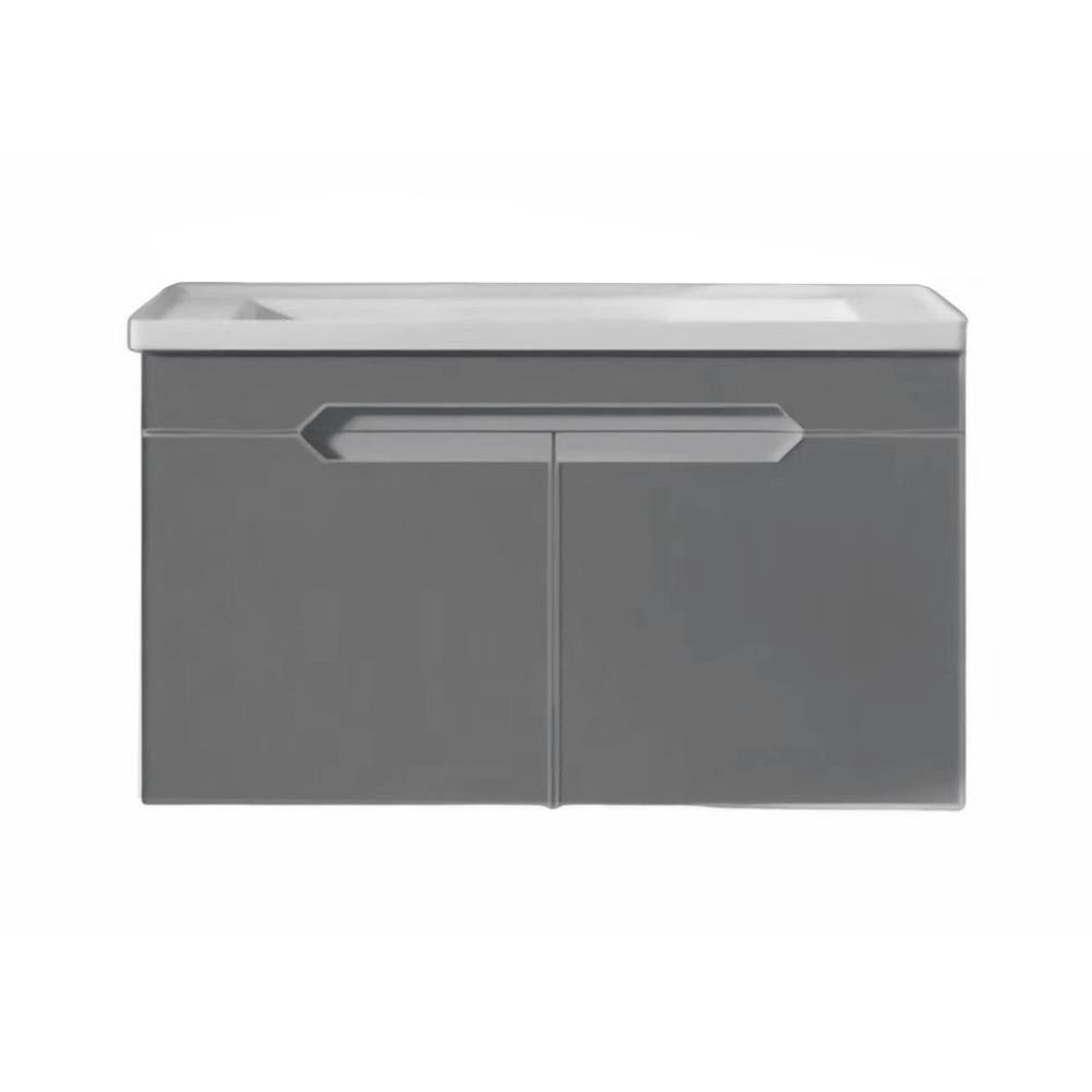 อ่างล้างหน้าเคาน์เตอร์ MOYA CB-2316 สีเทา