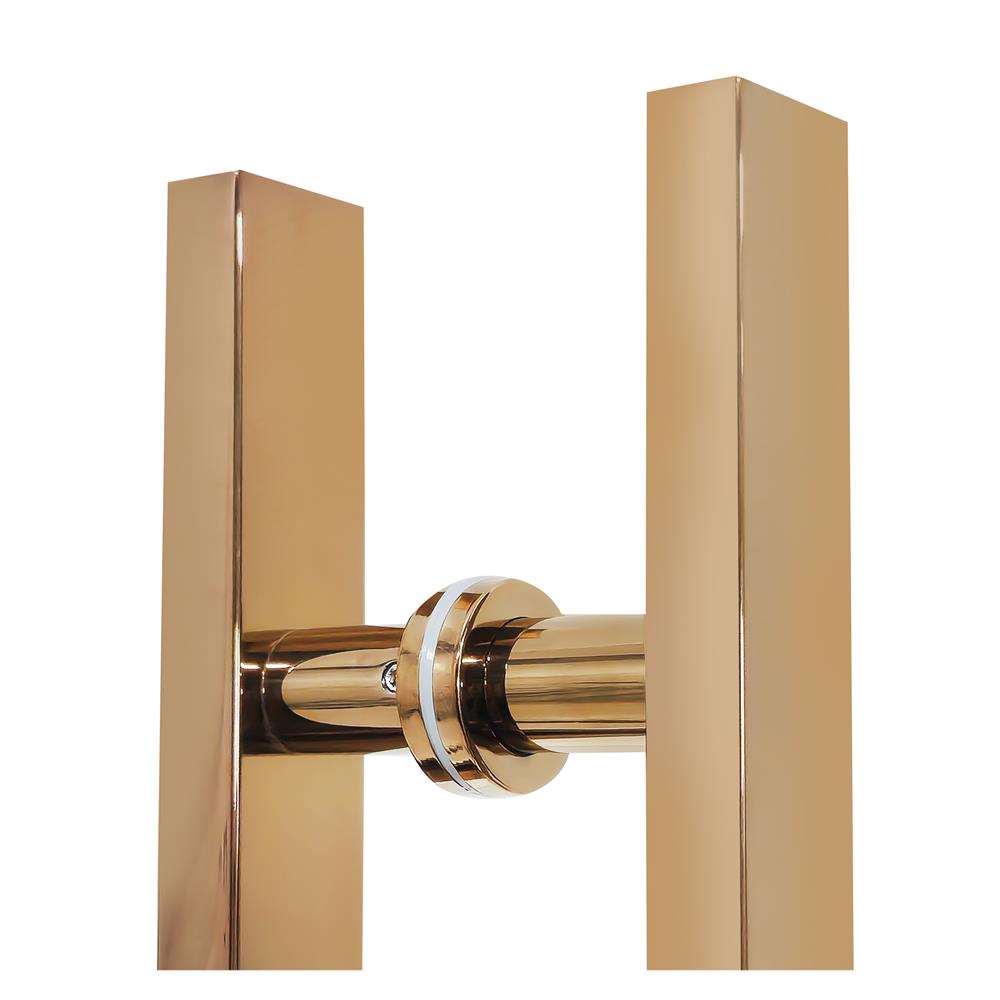 มือจับประตู แบบดึง AZLE DP1018-24 24 นิ้ว สีโรสโกลด์