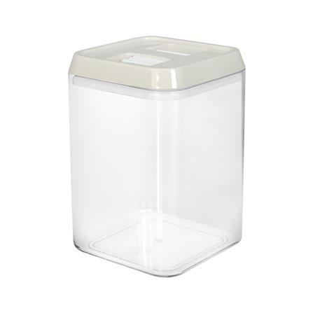 ขวดโหลเหลี่ยม PS ฝาบีบ KECH WRING 1.3 ลิตร สีขาว/ใส_1