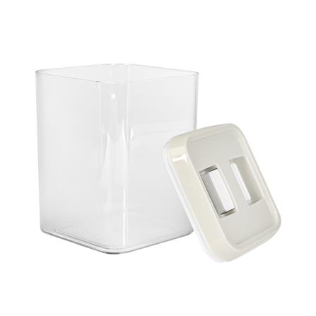 ขวดโหลเหลี่ยม PS ฝาบีบ KECH WRING 1.3 ลิตร สีขาว/ใส_2