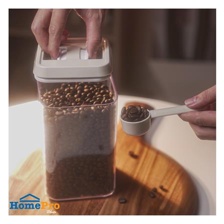 ขวดโหลเหลี่ยม PS ฝาบีบ KECH WRING 1.5 ลิตร สีขาว/ใส_5