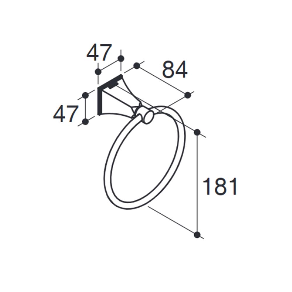 ห่วงแขวนผ้า KOHLER K-487T-2MB สีทอง