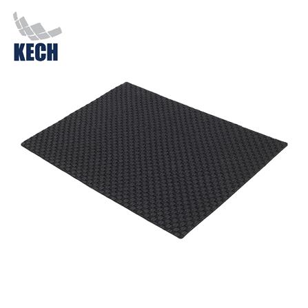 แผ่นรองจานหนัง PU KECH WEAVE สีดำ_1