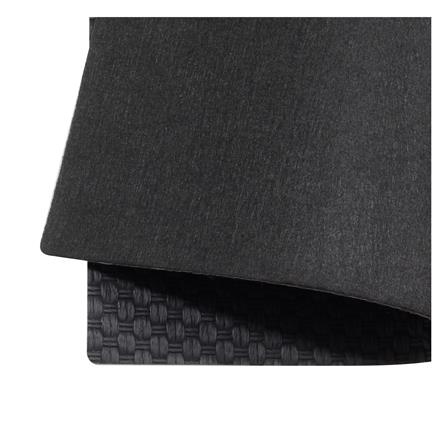 แผ่นรองจานหนัง PU KECH WEAVE สีดำ_4