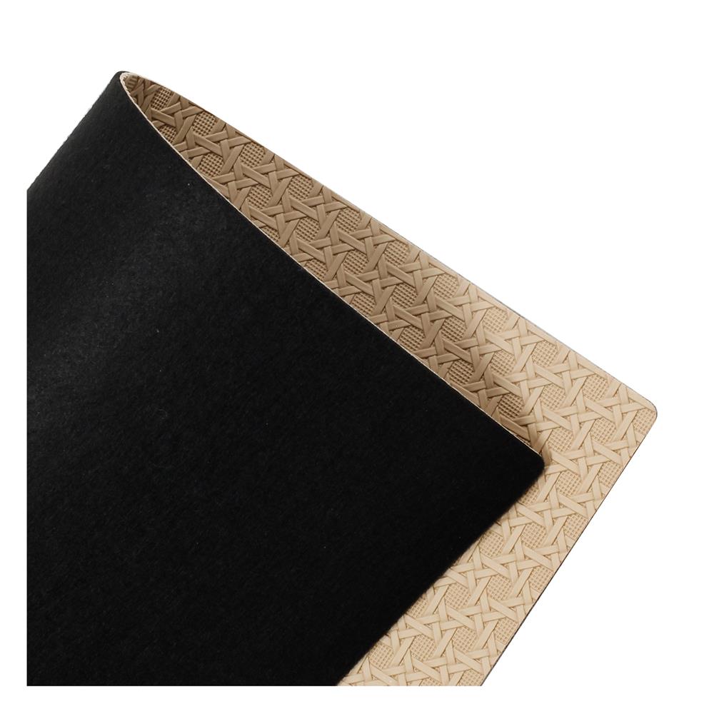 แผ่นรองจานหนัง PU KECH COTTA สีน้ำตาลอ่อน