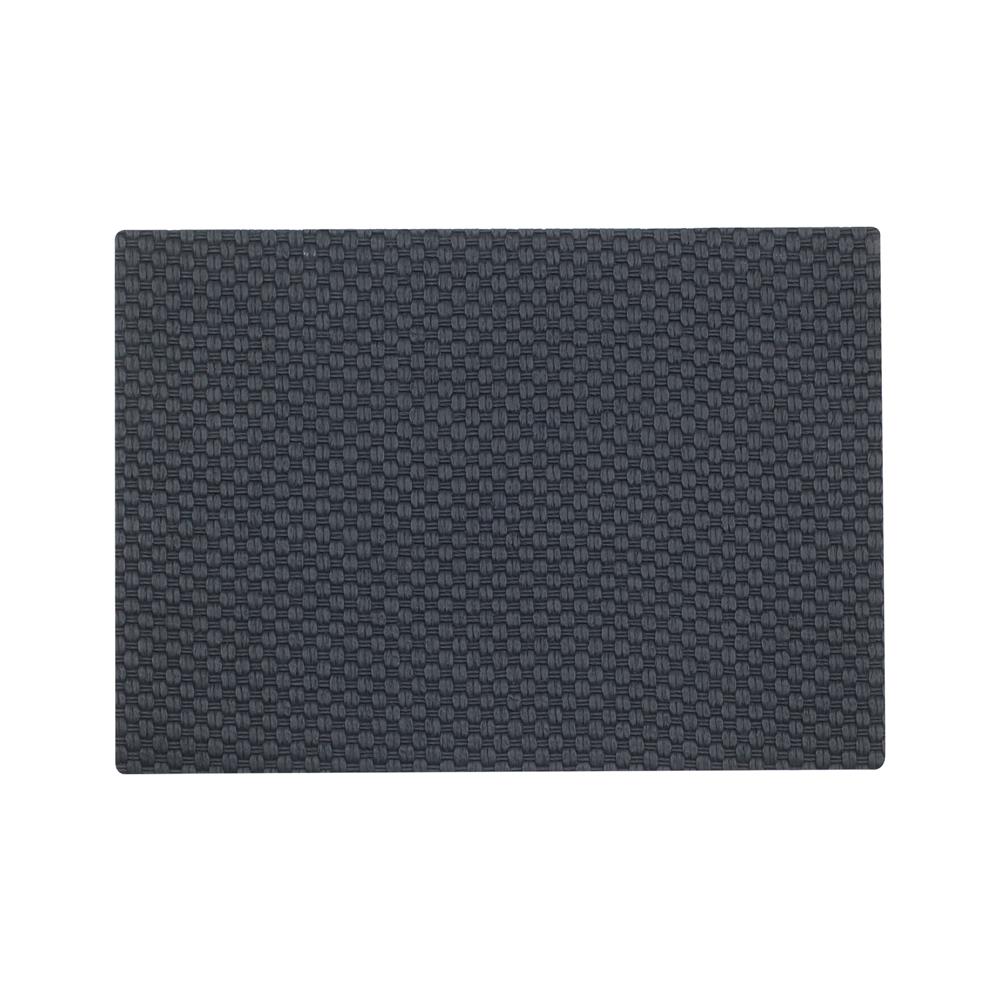 แผ่นรองจานหนัง PU KECH WEAVE สีน้ำเงิน