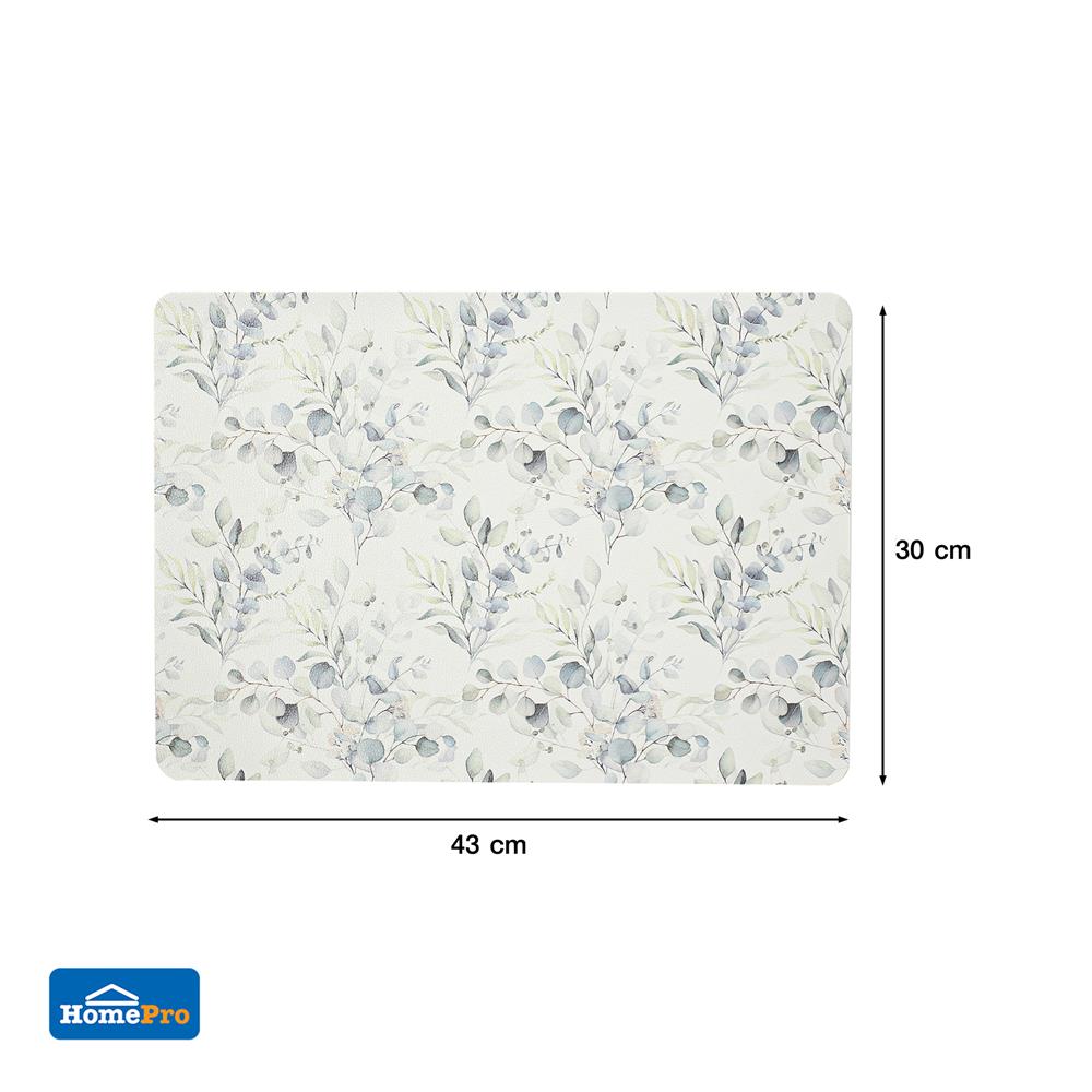 แผ่นรองจานหนัง PU KECH WISTERIA SIZE M สีขาว