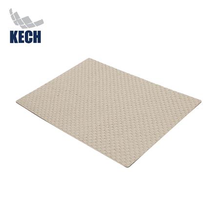 แผ่นรองจานหนัง PU KECH WEAVE สีน้ำตาล_1