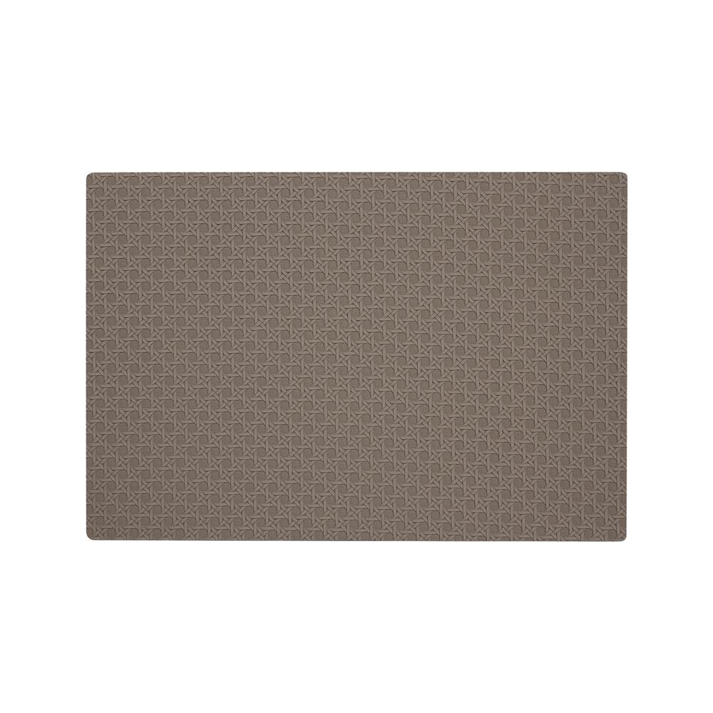 แผ่นรองจานหนัง PU KECH COTTA สีน้ำตาลเข้ม