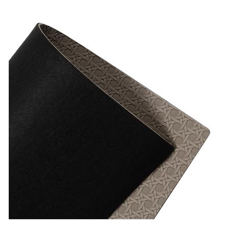 แผ่นรองจานหนัง PU KECH COTTA สีน้ำตาลเข้ม_4