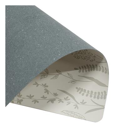 แผ่นรองจานหนัง PU KECH ALL PLANT สีเทา_4