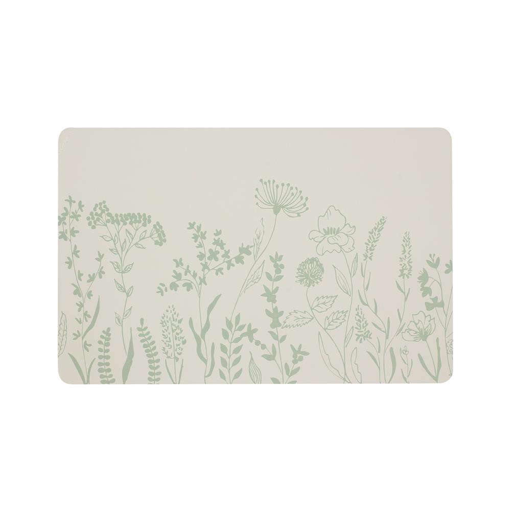 แผ่นรองจานหนัง PU KECH ALL PLANT สีฟ้า