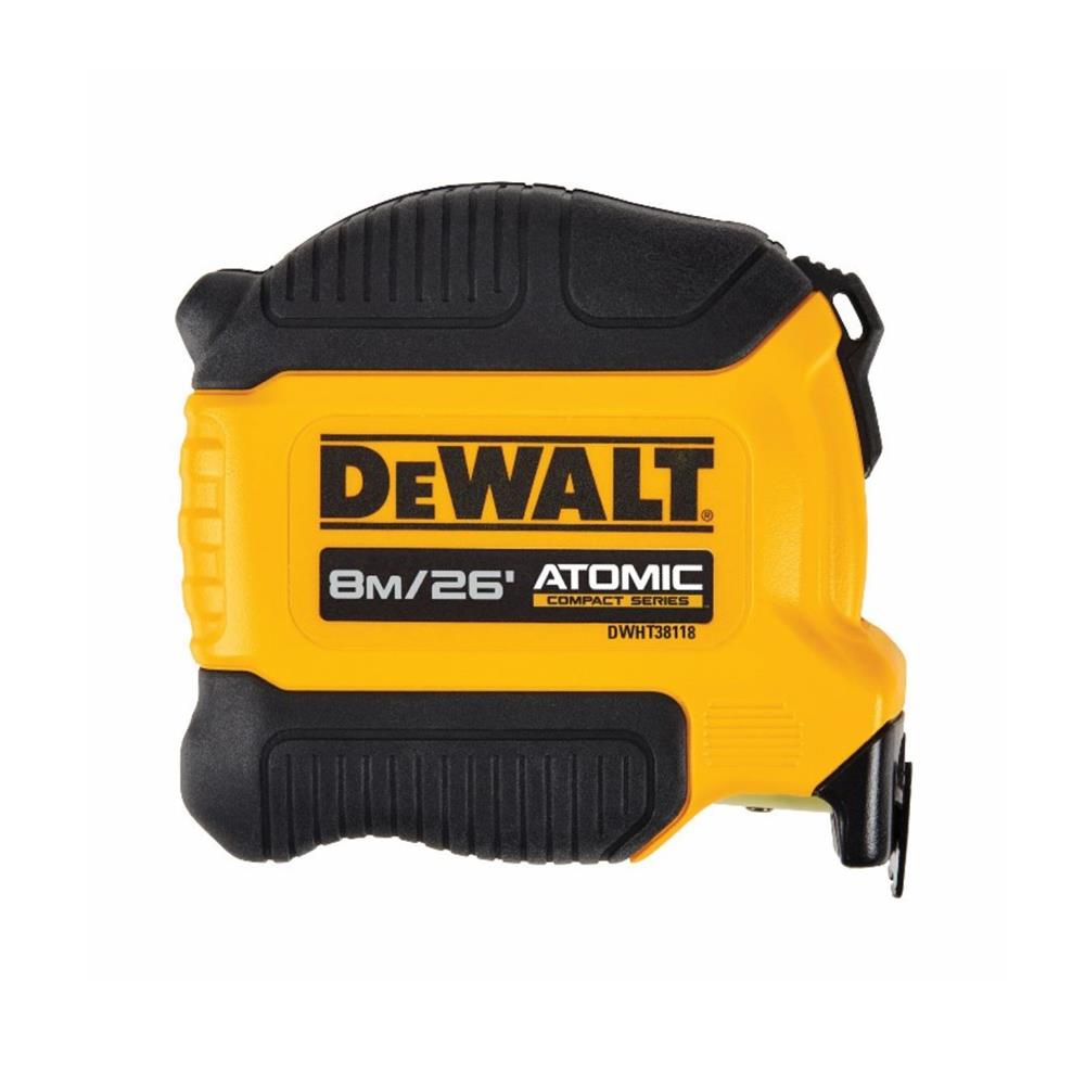 ตลับเมตรหุ้มยาง พร้อมตัวล็อก DEWALTD WHT38118-30 8 ม.