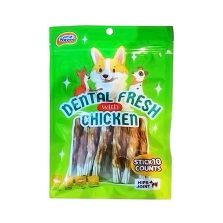 ขนมสุนัข NOVEE DENTAL FRESH CHICKEN STICKS 10 ชิ้น_0